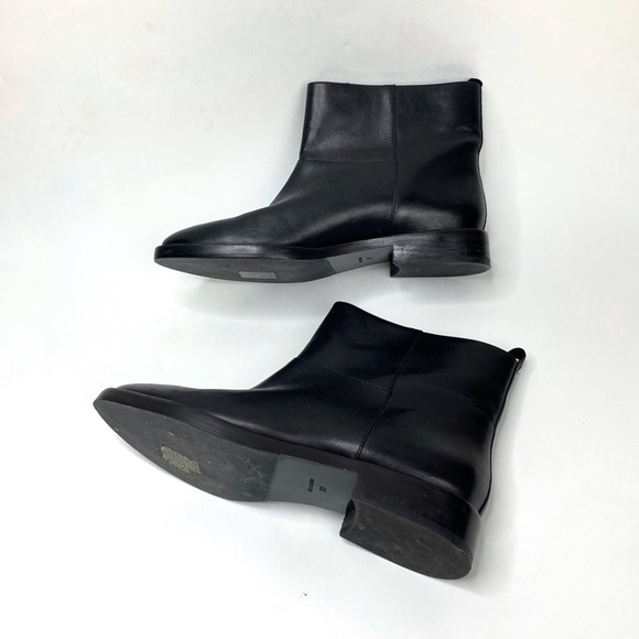 Olivier Theyskens x Theory Black Leather Almond Toe Chelsea Boots EU37 - Picture 2 of 5